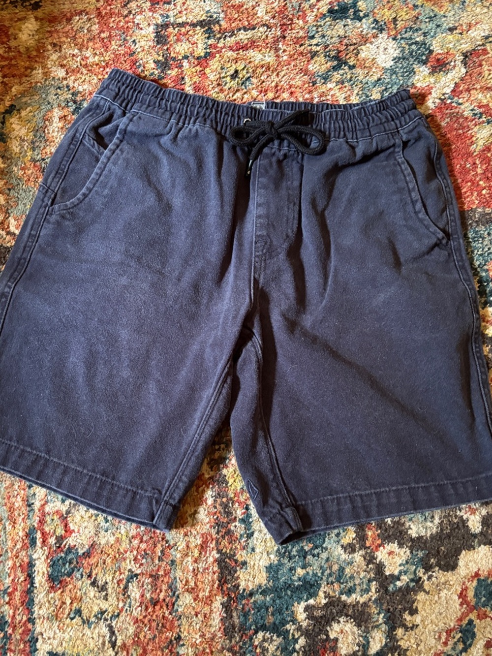 Volcom Men's Navy Drawstring Athletic Shorts